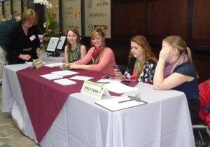 Student Volunteers help make the MCFEE auction run smoothly.